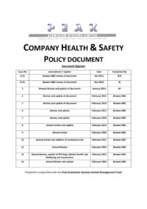 Health and Safety Policy Document